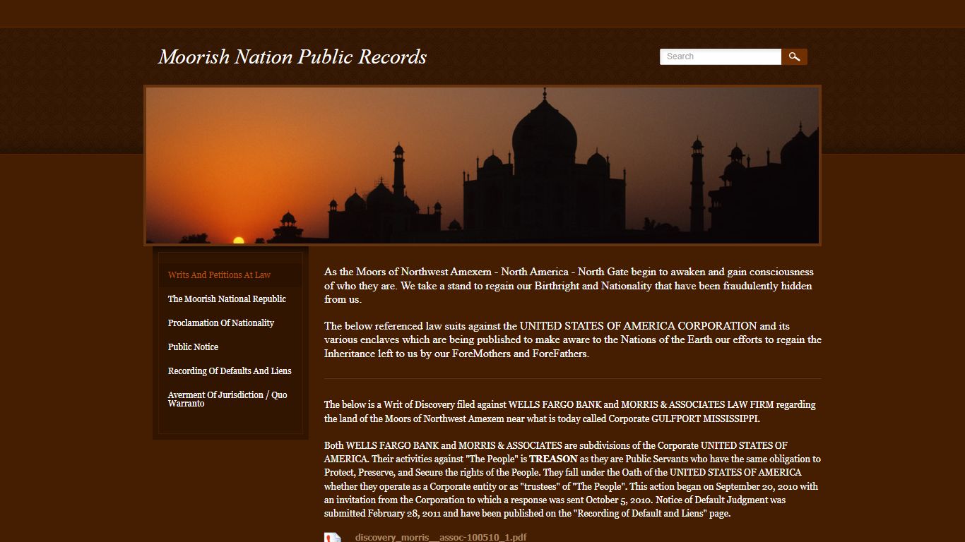 Moorish Nation Public Records - Moorish Nation Public Records