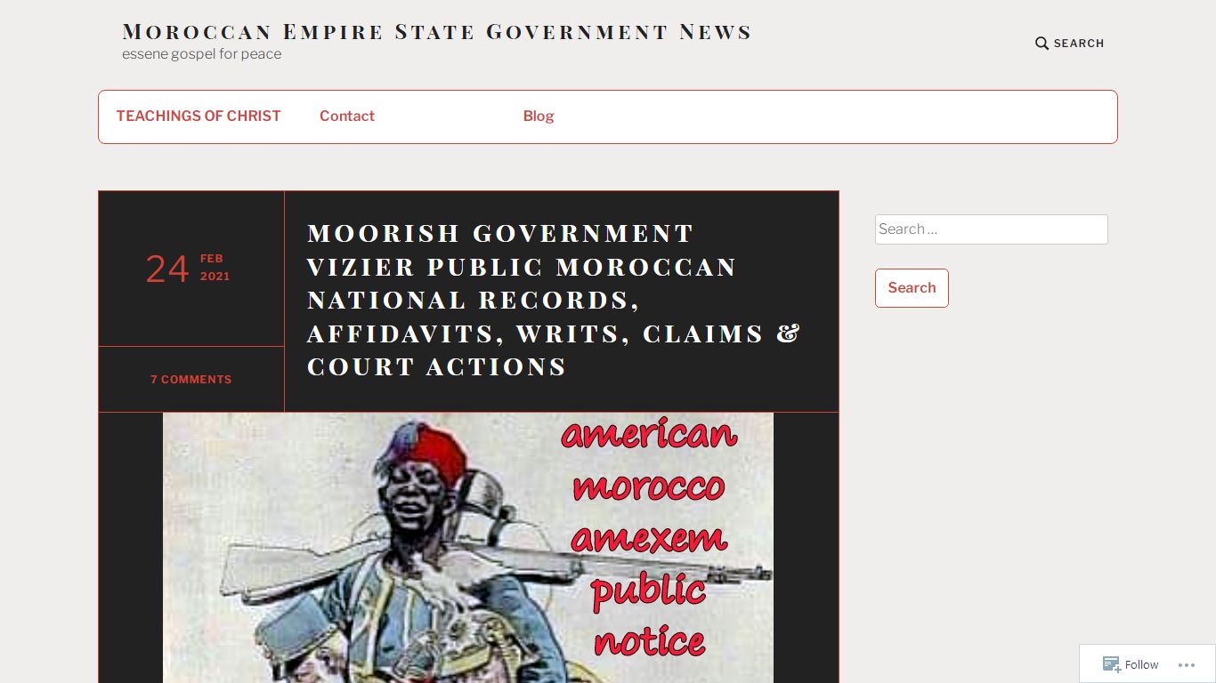 moorish government vizier public moroccan national records, affidavits ...